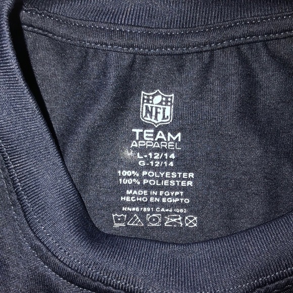 NFL Heathered Navy New England Patriots T Shirt Size L - Picture 3 of 4